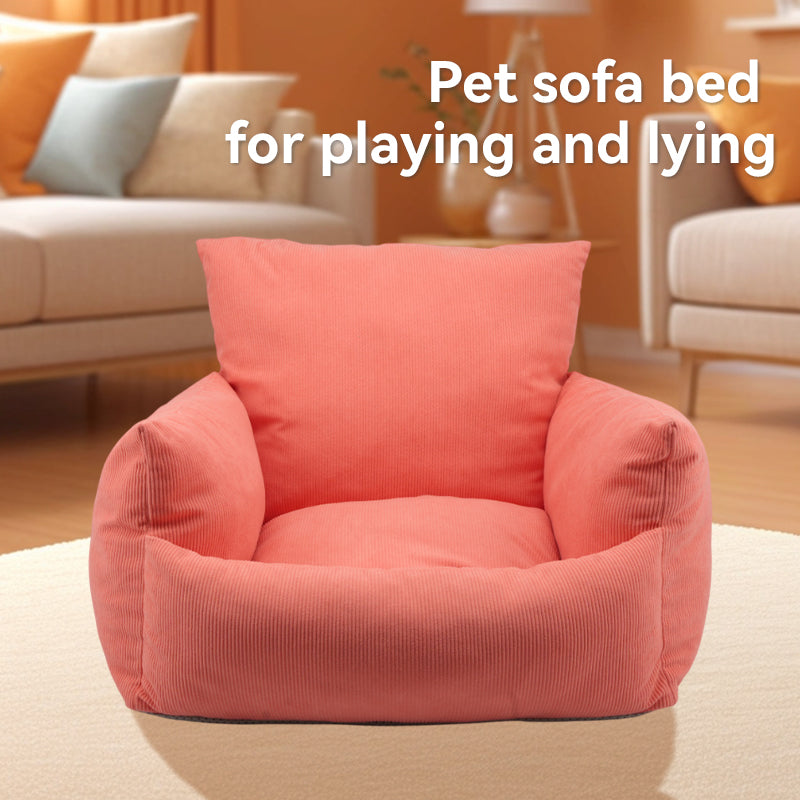 Plaid Soft Pet Sofa