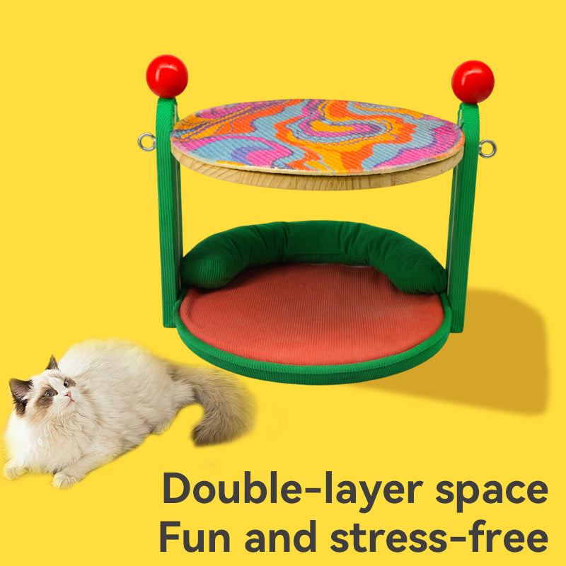 Double-layer magic cat paw nest