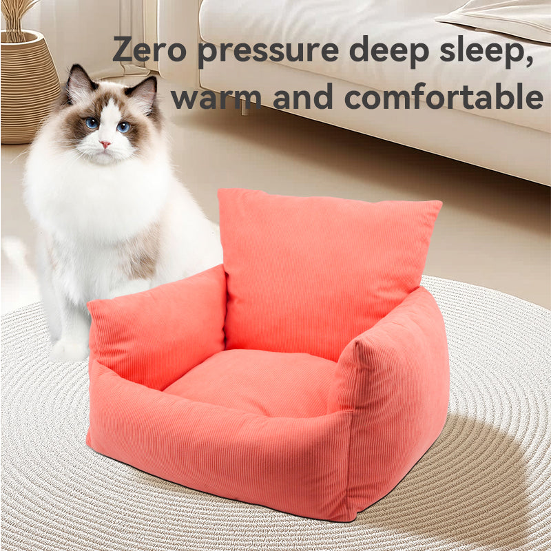 Plaid Soft Pet Sofa