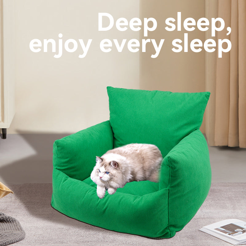 Plaid Soft Pet Sofa