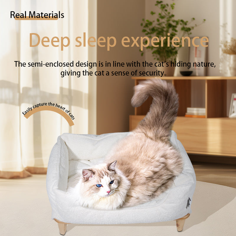 Solid wood stool soft nest