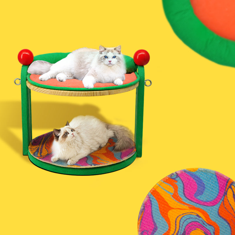 Double-layer magic cat paw nest
