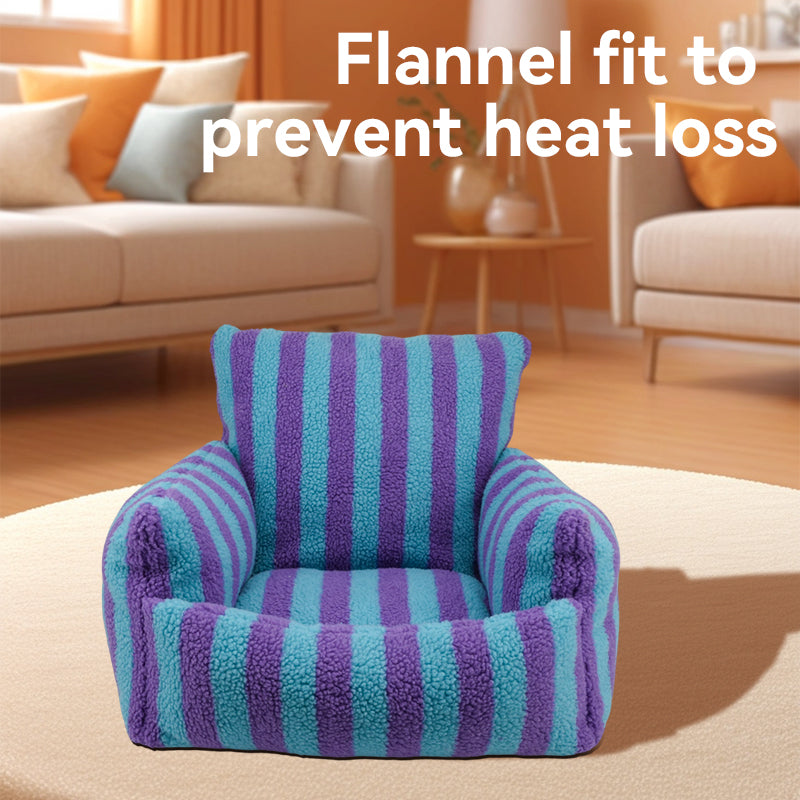 Plaid Soft Pet Sofa