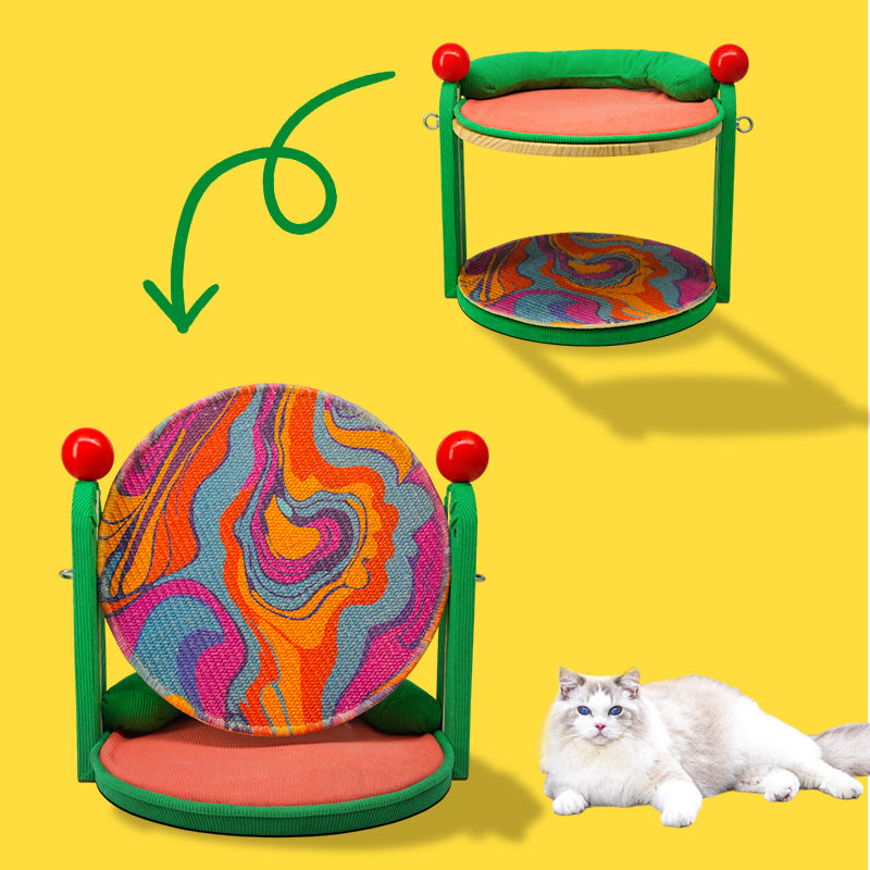 Double-layer magic cat paw nest