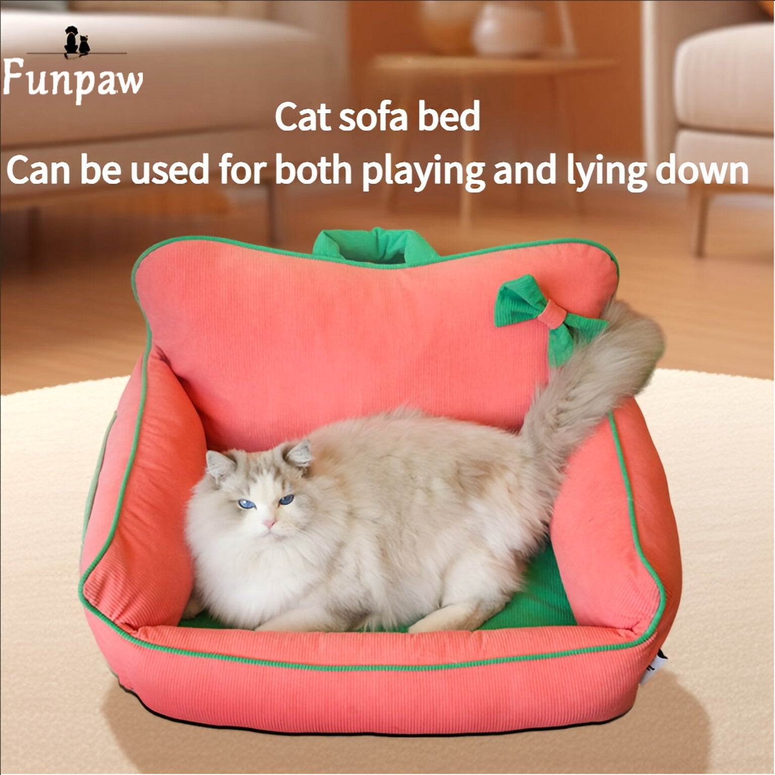Bowknot Pet Soft Sofa