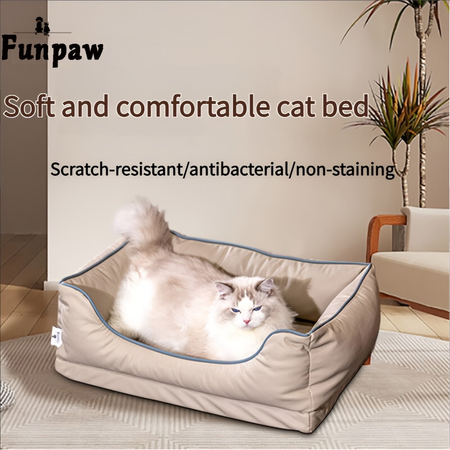 Beige Soft Pet Sofa