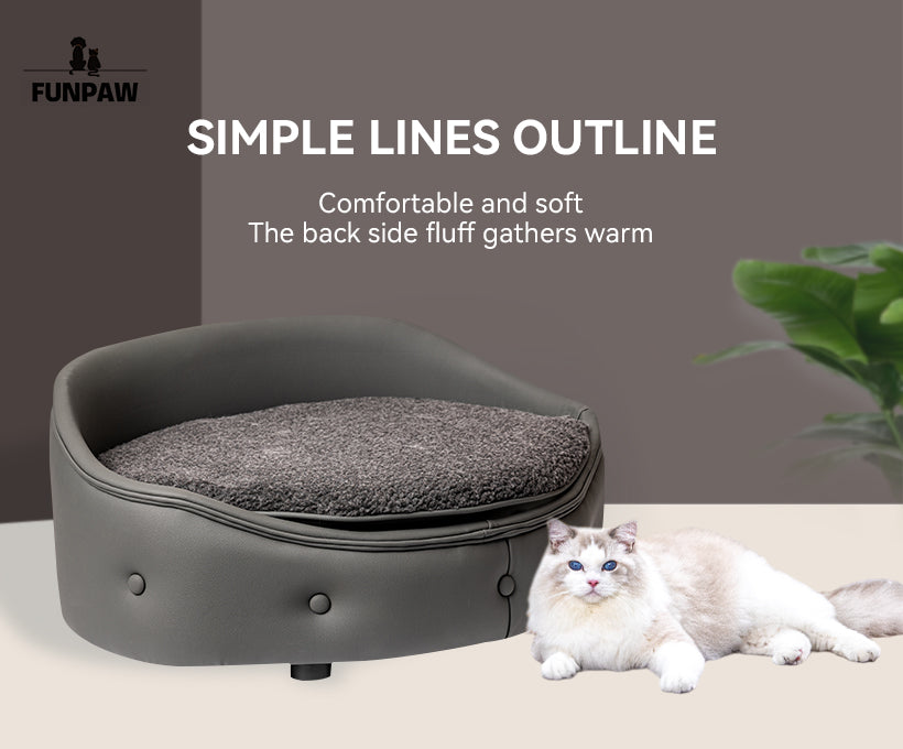 Cat bed warm in winter