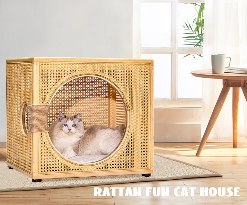 Solid Wood Cat House