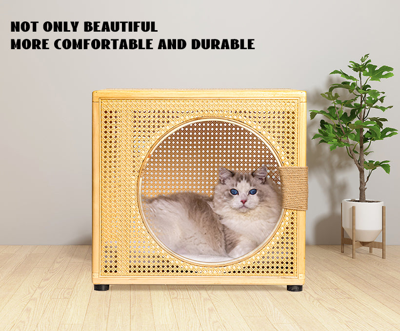 Solid Wood Cat House