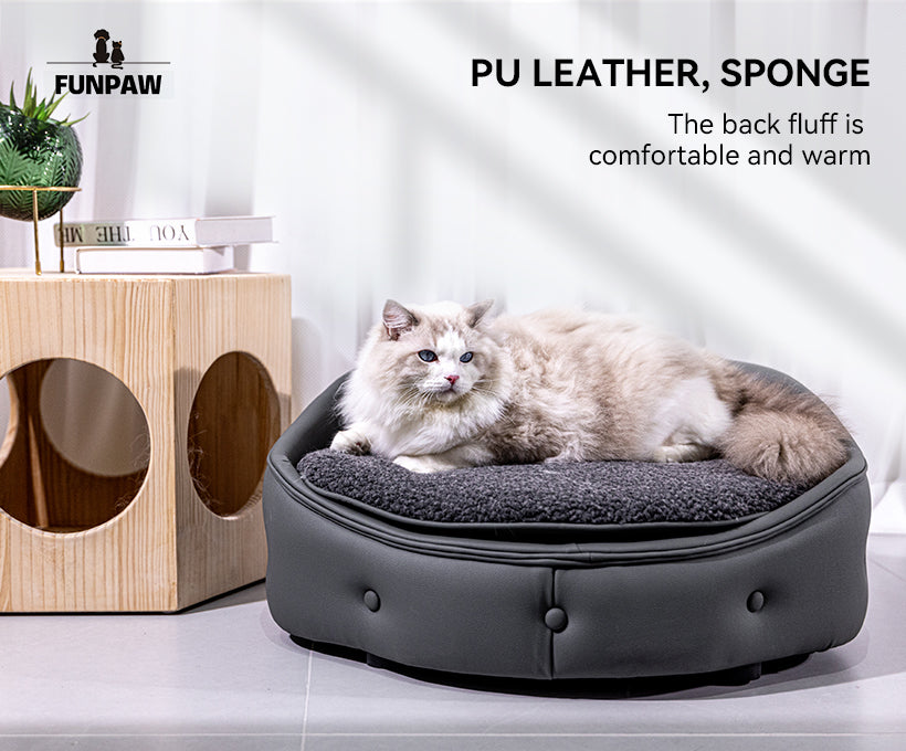 Cat bed warm in winter