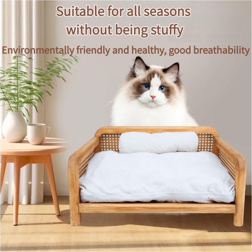 Rattan Sofa Pet Bed