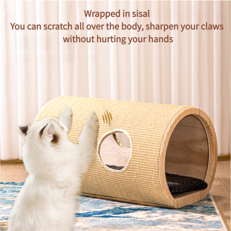 Sisal Cat Scratching Post Tunnel