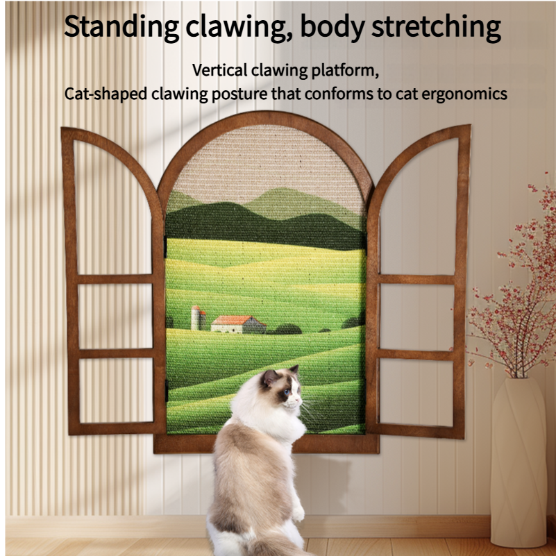 Cat Window Scratch Board
