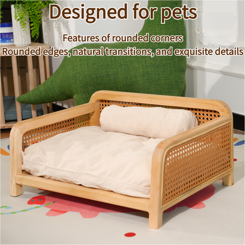 Rattan Sofa Pet Bed