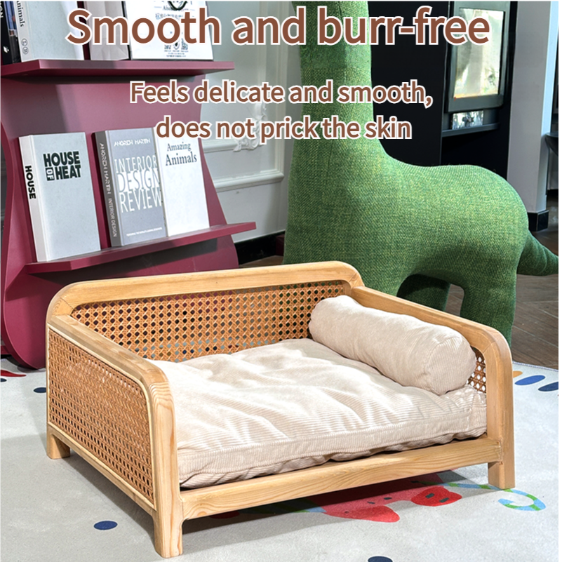 Rattan Sofa Pet Bed