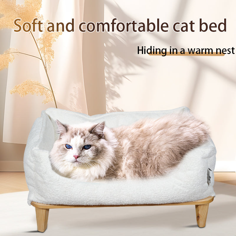 Solid wood stool soft nest