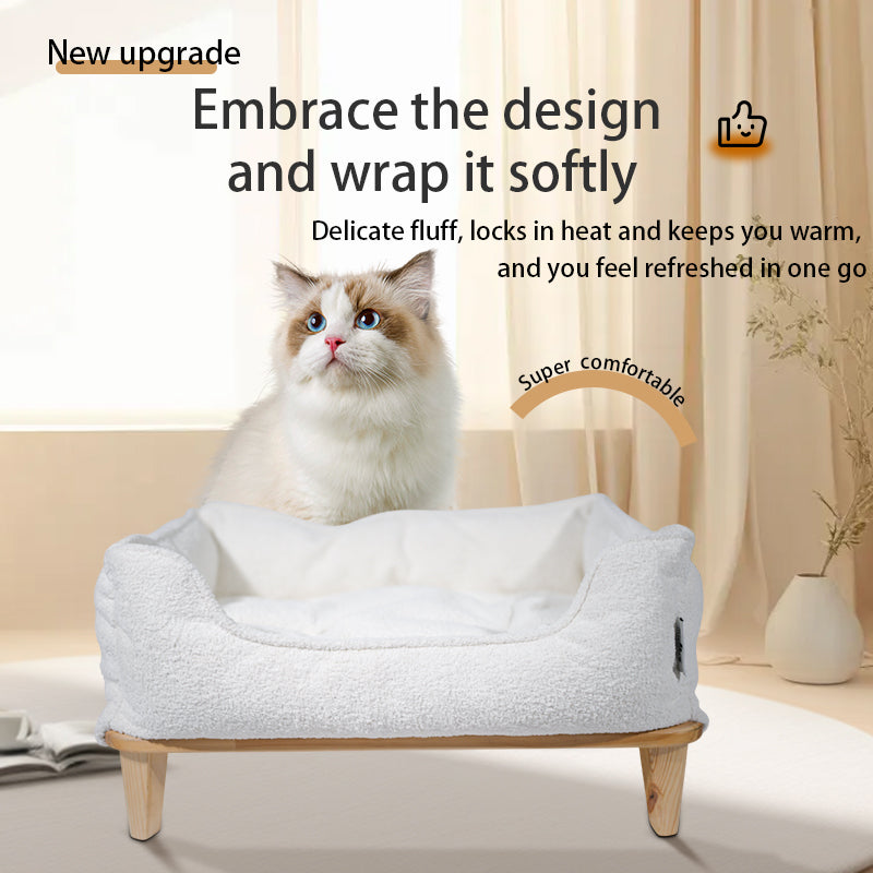 Solid wood stool soft nest