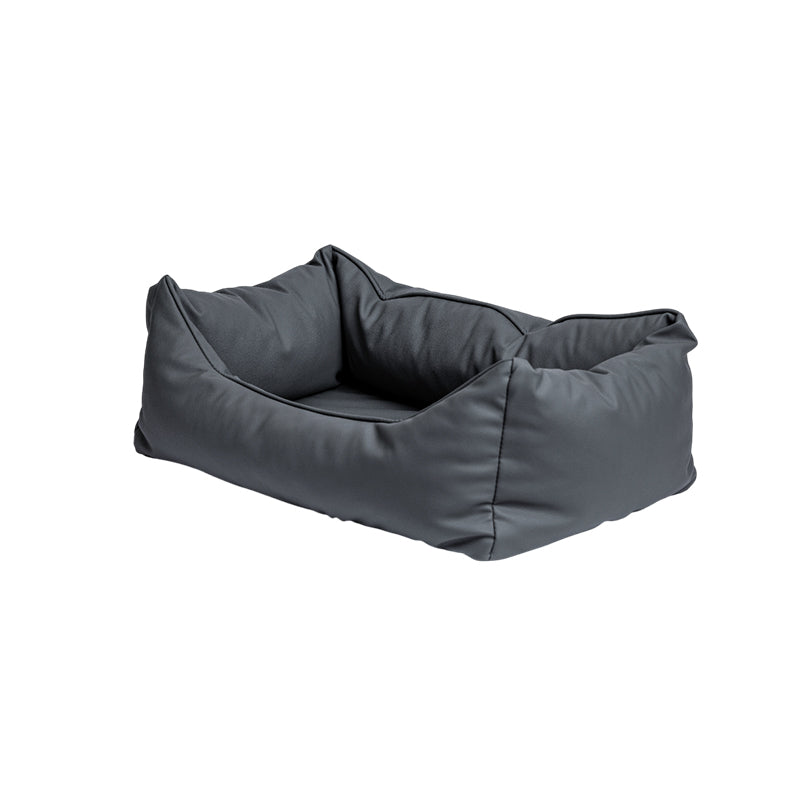 Gray upholstered sofa