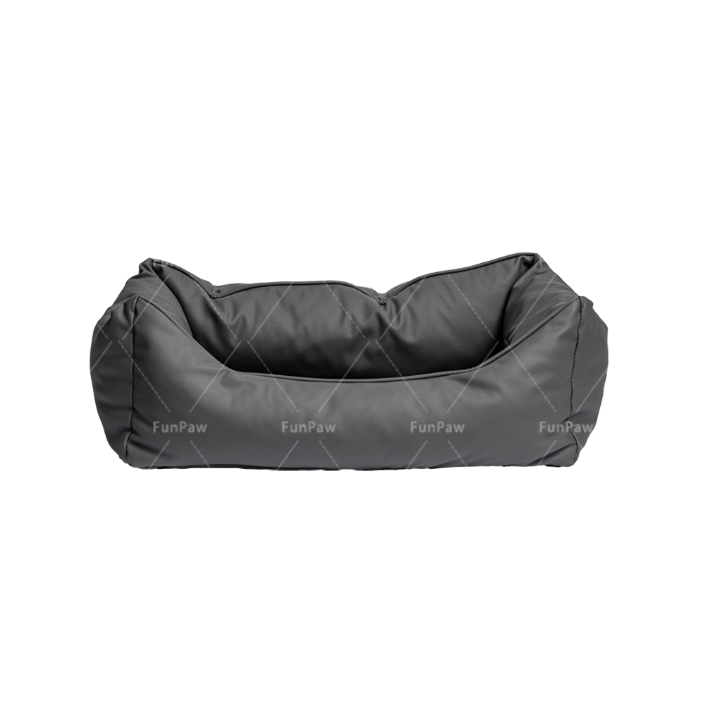 Gray upholstered sofa