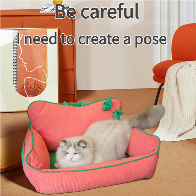 Bowknot Pet Soft Sofa
